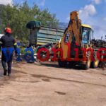 Πυρκαγιά σε χώρο εργοταξίου στα Ψαχνά Ευβοίας