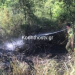 Πυρκαγιά σε γεωργική έκταση στην περιοχή Καστράκι Κορινθίας