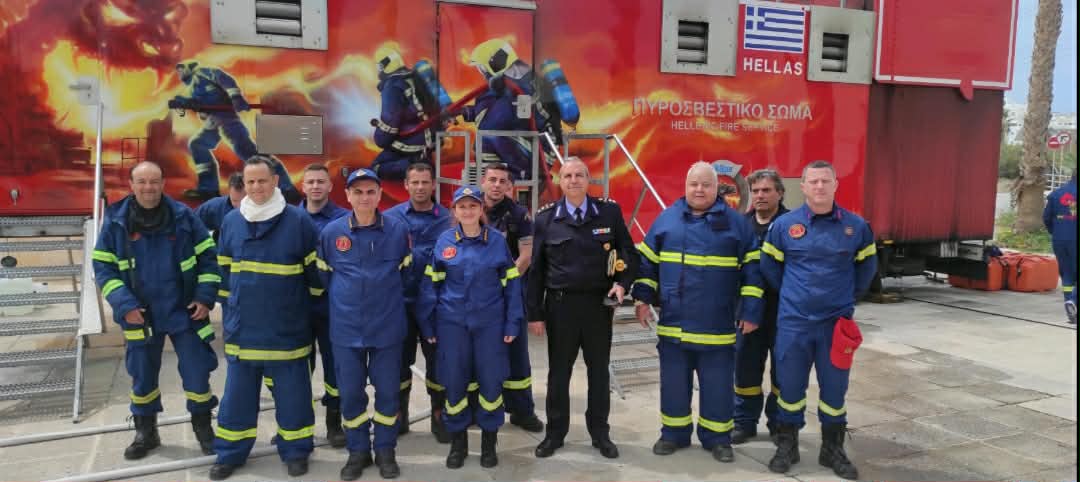 Νάξος: Άσκηση «Fire Dragon» με παρουσία του Υποστράτηγου Μ. Σεληνιωτάκη και της Πυράρχου Γ. Τσάφου