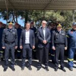 Λέσβος: Επισκέψεις Ευ. Τουρνά σε Πυροσβεστικές Υπηρεσίες και ΕΜΟΔΕ