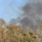 Πυρκαγιά σε καλαμιές στη λίμνη Κορώνεια στον Λαγκαδά Θεσσαλονίκης