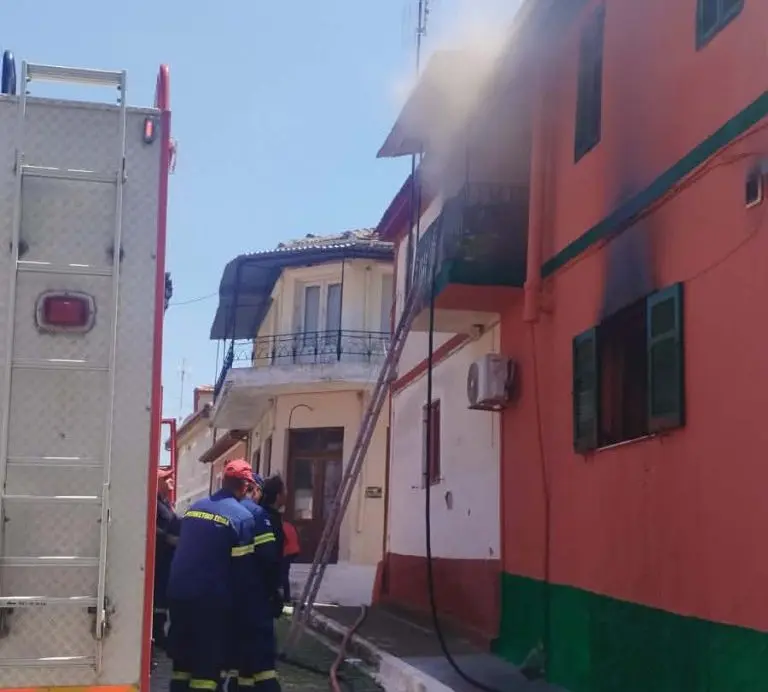 Πυρκαγιά σε μονοκατοικία στο Χρυσό Σερρών