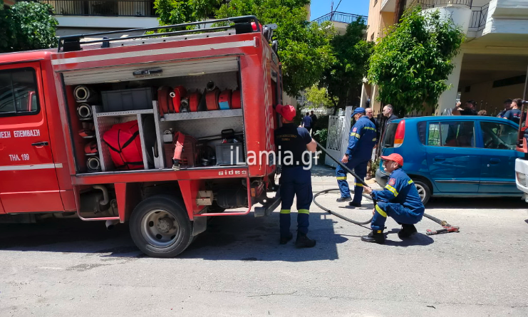 Πυρκαγιά σε διαμέρισμα επί της οδού Σόλωνος στη Λαμία