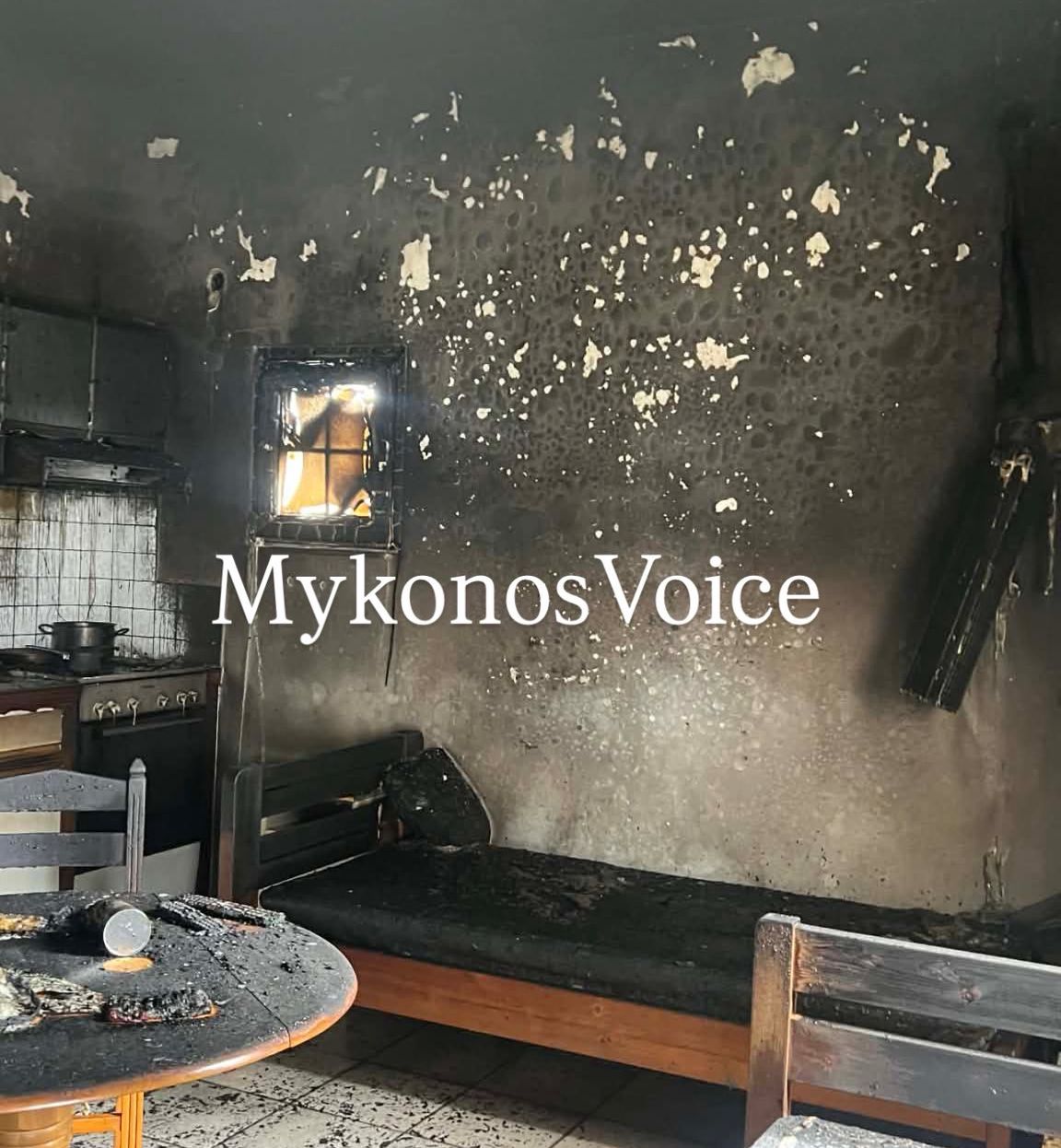 Πυρκαγιά σε οικία στην περιοχή Ληνώ Μυκόνου