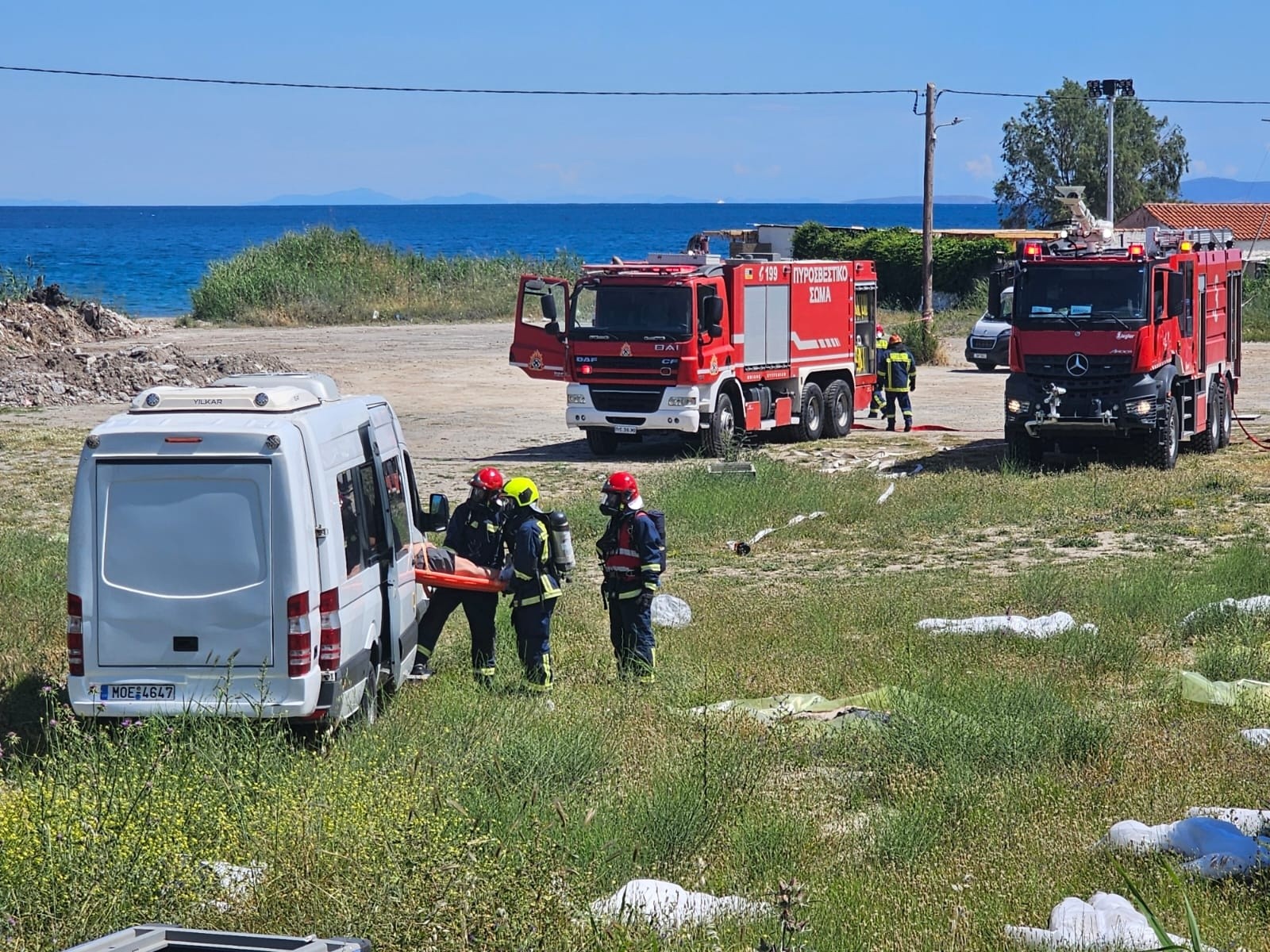 Σάμος: Μεγάλη άσκηση ετοιμότητας για πτώση αεροσκάφους στο Ηραίο
