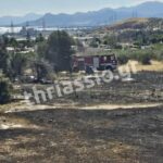 Πυρκαγιά σε χαμηλή βλάστηση στα Νεόκτιστα Ασπροπύργου