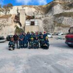 Εκπαίδευση απεγκλωβισμού από τροχαίο ατύχημα στη Θήρα