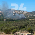 Πυρκαγιά σε αγροτική περιοχή στο Μπαλί Μυλοποτάμου Κρήτης