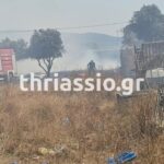 Πυρκαγιά σε έκταση με ξερά χόρτα και απορρίμματα στη Νέα Ζωή Ασπροπύργου