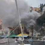 Πυρκαγιά σε χώρο επιχείρησης στη Σύμη