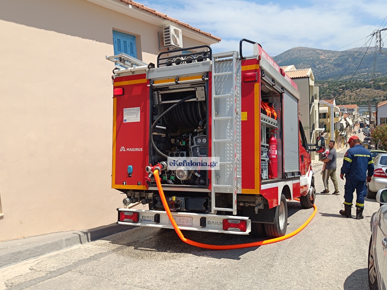 Πυρκαγιά σε κατοικία επί της οδού Αν. Μεταξά στο Αργοστόλι Κεφαλονιάς