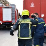 Πυρκαγιά σε σκεπή διπλοκατοικίας επί της οδού Μπουμπουλίνας στις Συκιές Θεσσαλονίκης