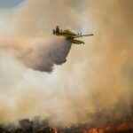 Πυρκαγιά σε δασική έκταση στην περιοχή Μέγα Δέρειο Έβρου