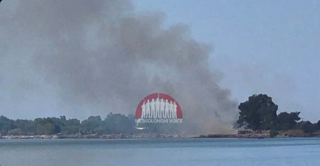 Πυρκαγιά σε χαμηλή βλάστηση στην Τουρλίδα Μεσολογγίου Πυρκαγιά σε χαμηλή βλάστηση στην Τουρλίδα Μεσολογγίου