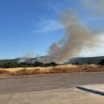 Πυρκαγιά σε αγροτοδασική έκταση στη θέση Ιερά Μονή Παναγίας Θεοσκέπαστης στην Κερατέα