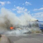 Πυρκαγιά σε φορτηγό όχημα στην Εθνική Οδό Θήβας - Λιβαδειάς
