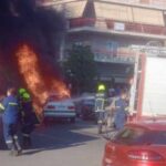 Πυρκαγιά σε Ι.Χ. όχημα στην περιοχή της Αγίας Τριάδας Αργυρούπολης