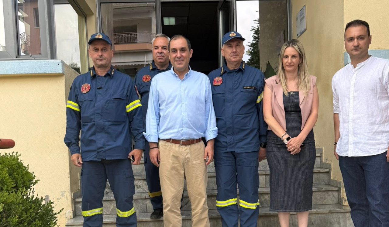 Επίσκεψη του Υφυπουργού Κλιματικής Κρίσης και Πολιτικής Προστασίας στην ΕΜΟΔΕ και την Π.Υ. Τρίπολης
