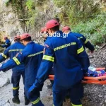 Λευκάδα: Σοβαρά τραυματισμένη 50χρονη από πτώση βράχου στους καταρράκτες Νυδριού