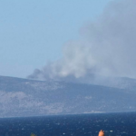 Ενισχύθηκαν οι πυροσβεστικές δυνάμεις στην πυρκαγιά του Αλμυροποτάμου Ευβοίας
