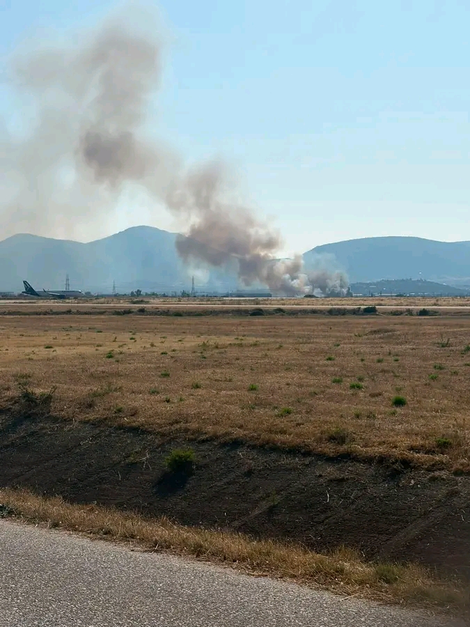 Πυρκαγιά σε χαμηλή βλάστηση στο Κορωπί Αττικής Πυρκαγιά σε χαμηλή βλάστηση στο Κορωπί Αττικής