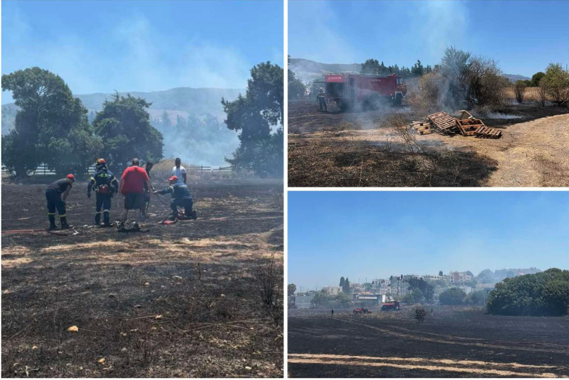 Πυρκαγιά σε χαμηλή βλάστηση στην περιοχή Άγιος Νεκτάριος της Κω Πυρκαγιά σε χαμηλή βλάστηση στην περιοχή Άγιος Νεκτάριος της Κω