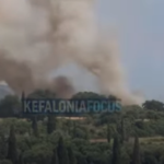 Πυρκαγιά σε χαμηλή βλάστηση στην Καλλιγάτα Κεφαλονιάς