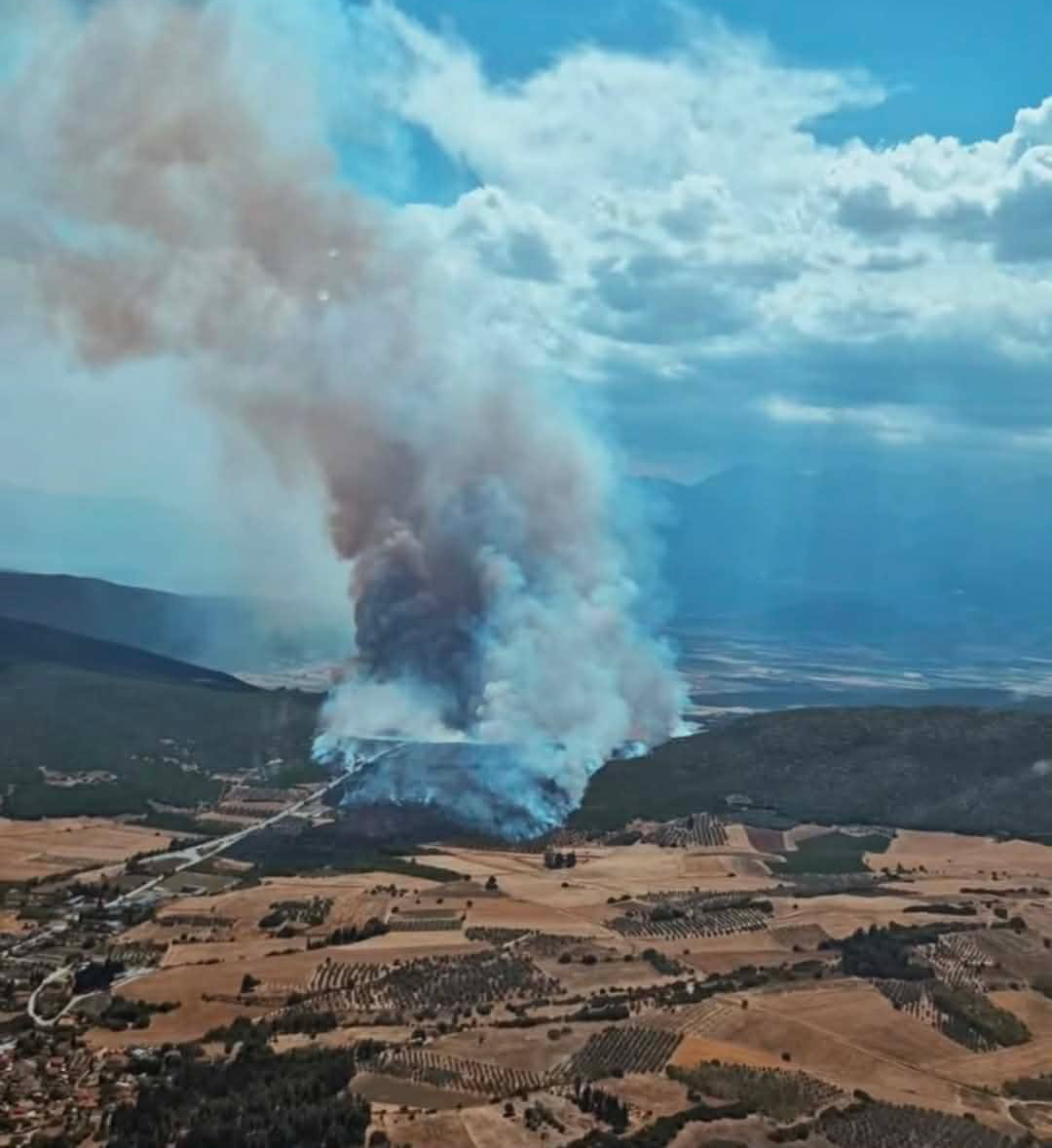 Ενισχύθηκαν οι δυνάμεις στην πυρκαγιά στο Καλαπόδι Φθιώτιδας