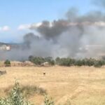 Πυρκαγιά σε χαμηλή βλάστηση στην Σκάλα Παμφιλων στην Μυτιλήνη