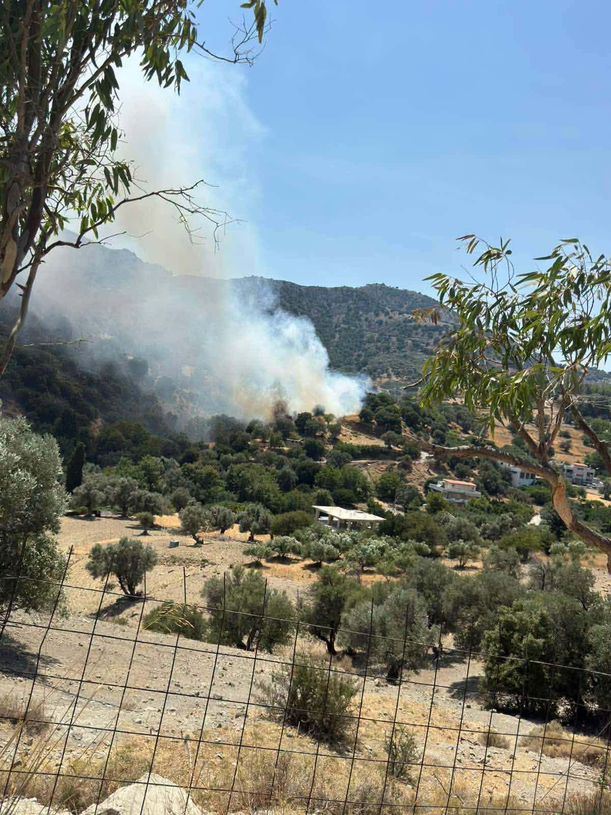 Πυρκαγιά σε αγροτοδασική έκταση στα Βορίζια Ηρακλείου Κρήτης Πυρκαγιά σε αγροτοδασική έκταση στα Βορίζια Ηρακλείου Κρήτης