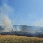 Πυρκαγιά σε χαμηλή βλάστηση στη Γαλάτιστα Χαλκιδικής