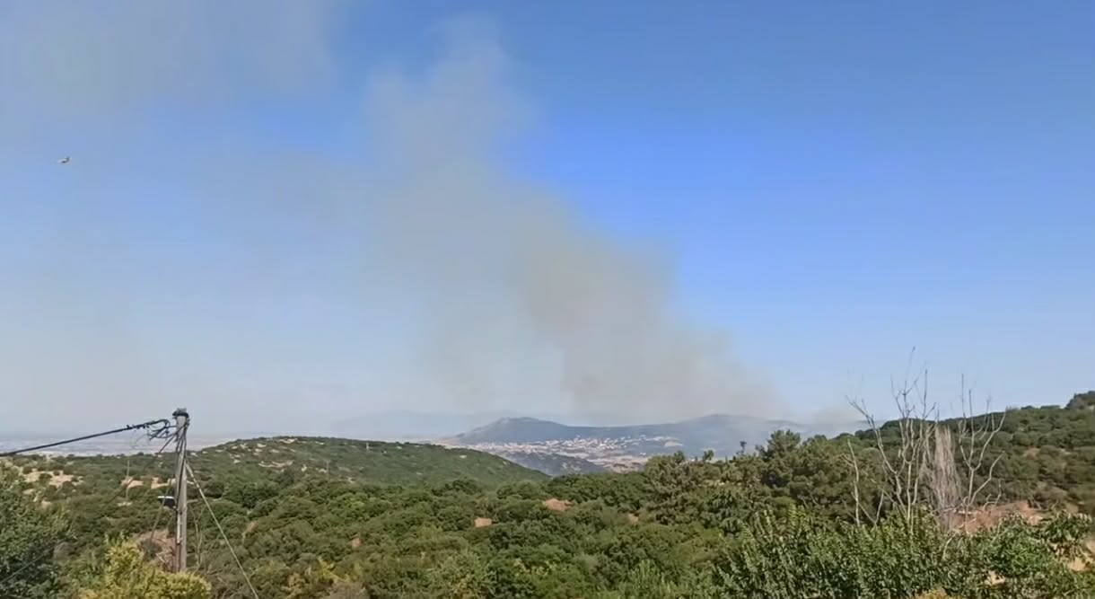 Ενισχύθηκαν οι δυνάμεις στην πυρκαγιά στο Δερβένι Ωραιοκάστρου Θεσσαλονίκης