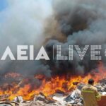 Πυρκαγιά σε χαμηλή βλάστηση στο Βαρθολομιό Ηλείας