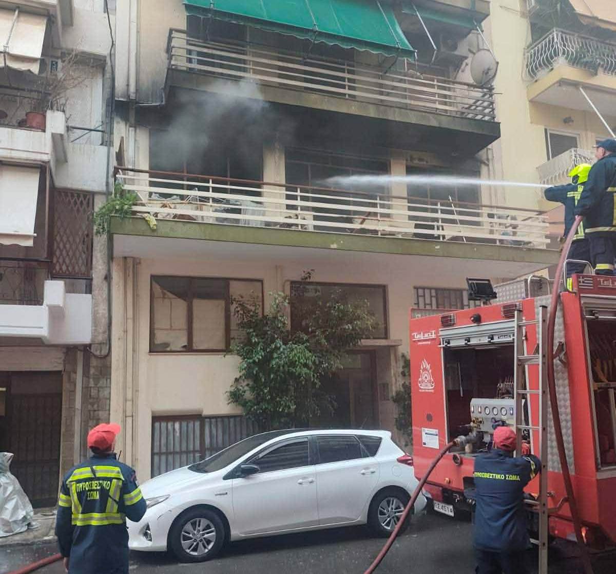 Πυρκαγιά σε διαμέρισμα επί της οδού Καλλιγά στον Πειραιά