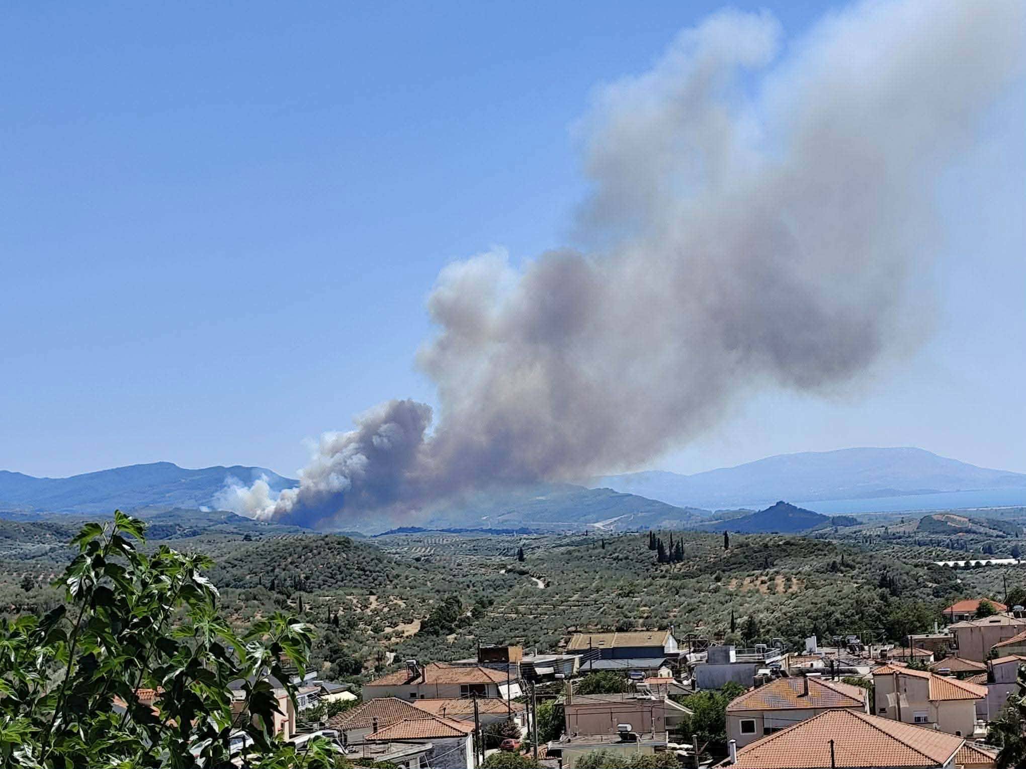 Πυρκαγιά σε αγροτοδασική έκταση στο Κομπότι Άρτας Πυρκαγιά σε αγροτοδασική έκταση στο Κομπότι Άρτας