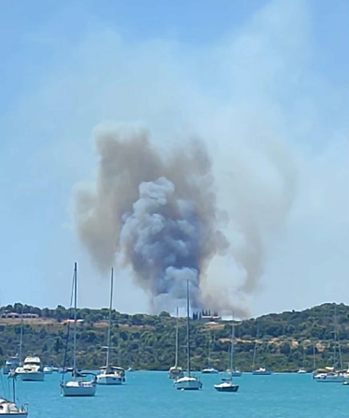 Πυρκαγιά σε αγροτοδασική έκταση στη Χινίτσα Αργολίδας Πυρκαγιά σε αγροτοδασική έκταση στη Χινίτσα Αργολίδας