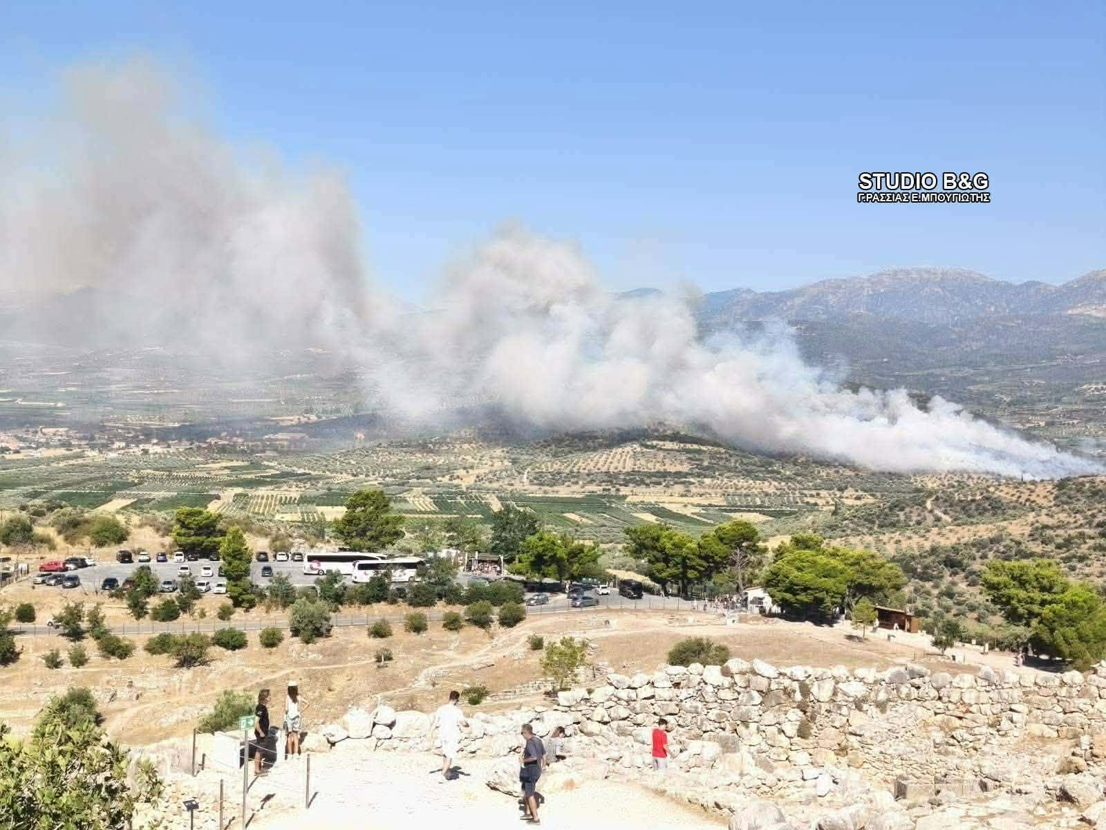 Πυρκαγιά σε αγροτοδασική έκταση στα Φίχτια Αργολίδας Πυρκαγιά σε αγροτοδασική έκταση στα Φίχτια Αργολίδας