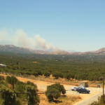 Πυρκαγιά σε χαμηλή βλάστηση στο Μελιδοχώρι Ηρακλείου Κρήτης