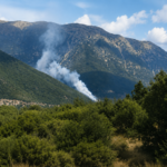 Πυρκαγιά σε δασική έκταση στην περιοχή Ανθόφυτο Αιτωλοακαρνανίας