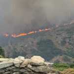 Πυρκαγιά σε χαμηλή βλάστηση στην Παλαιόπολη Άνδρου