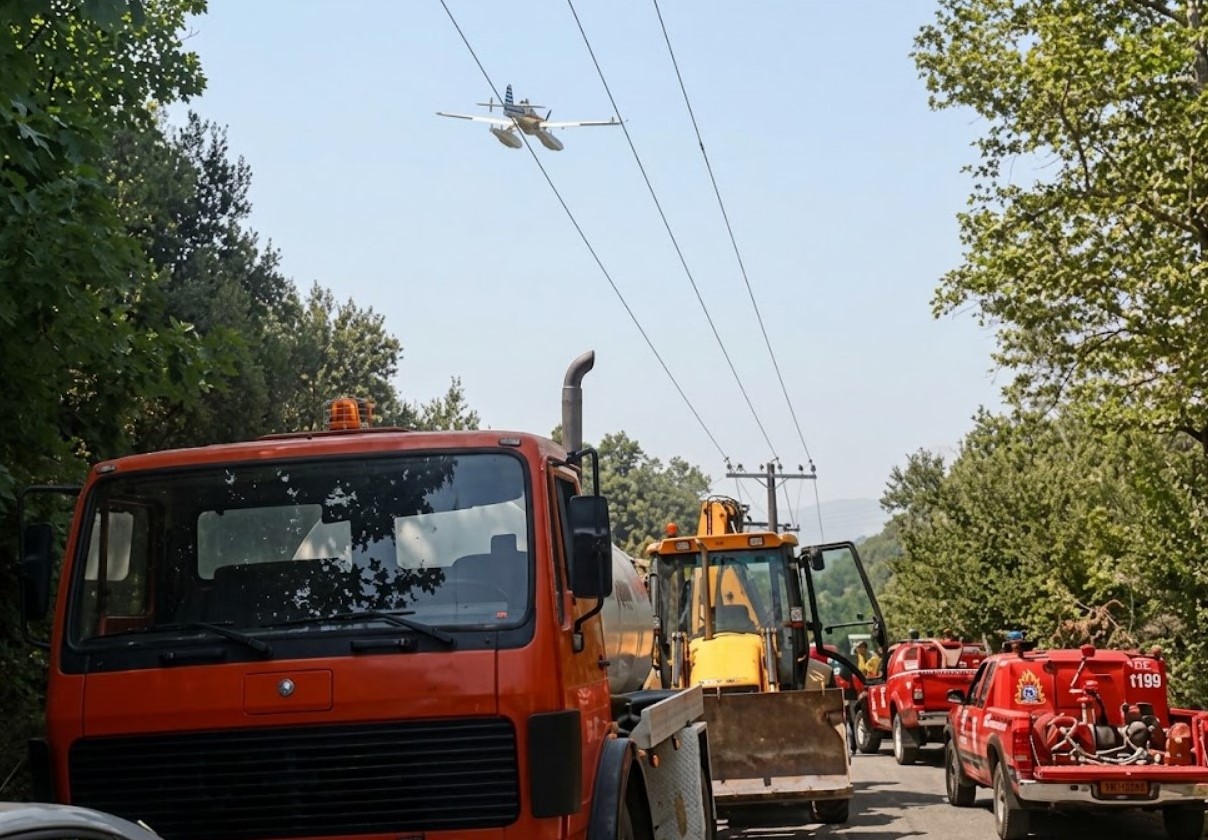 Πυρκαγιά σε χαμηλή βλάστηση στην Πλαγιά Αιτωλοακαρνανίας