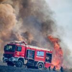 Πυρκαγιά σε χαμηλή βλάστηση στη Νέα Κερασιά Θεσσαλονίκης