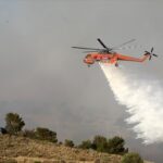 Πυρκαγιά σε δασική έκταση στους Μαρκάτες Ευβοίας