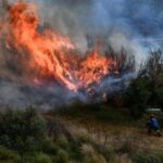 Πυρκαγιά σε αγροτική έκταση στην περιοχή Αφράτι Ηρακλείου Κρήτης