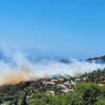 Πυρκαγιά σε χαμηλή βλάστηση στην Παλαιόπολη Άνδρου