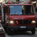 Πυρκαγιά σε κτίριο κατοικίας επί της οδού Σατωβριάνδου στο κέντρο της Αθήνας