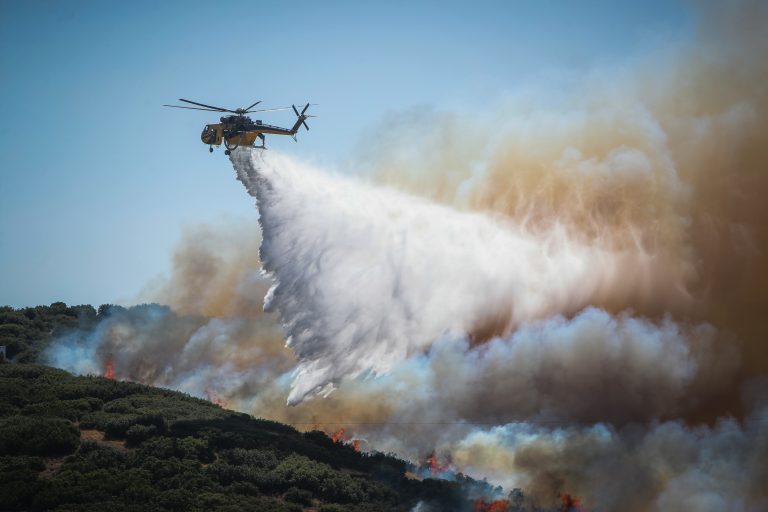 Πυρκαγιά σε δασική έκταση στη θέση «Κλέφτης» στην περιοχή της Κόνιτσας Ιωαννίνων