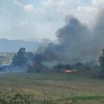 Πυρκαγιά σε χαμηλή βλάστηση στην περιοχή Μεγάλη Χώρα Αγρινίου