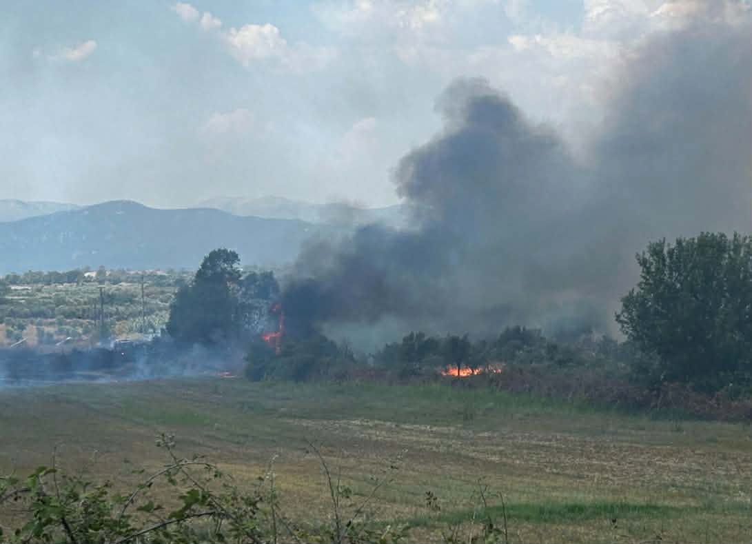 Πυρκαγιά σε χαμηλή βλάστηση στην περιοχή Μεγάλη Χώρα Αγρινίου Πυρκαγιά σε χαμηλή βλάστηση στην περιοχή Μεγάλη Χώρα Αγρινίου