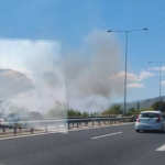 Πυρκαγιά σε χαμηλή ξηρή βλάστηση στην περιοχή Μπεκιανίκα Κορινθίας